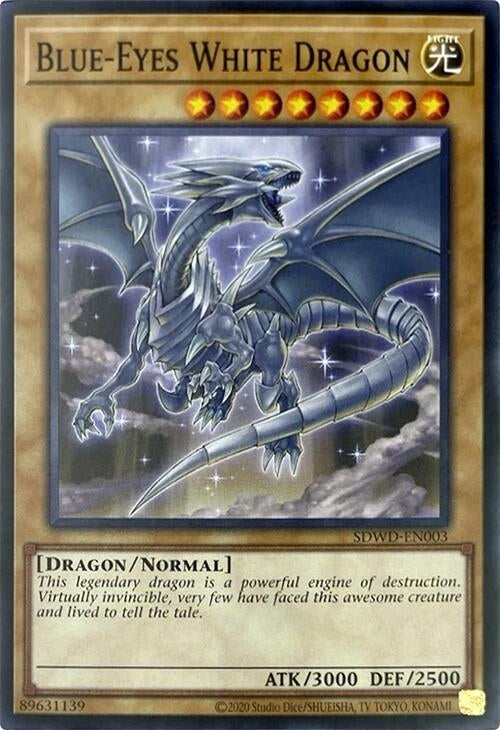 Image for Blue-Eyes White Dragon (SDWD-EN003) (Unlimited Misprint) (SDWD-EN003) (SDWD) - YuGiOh