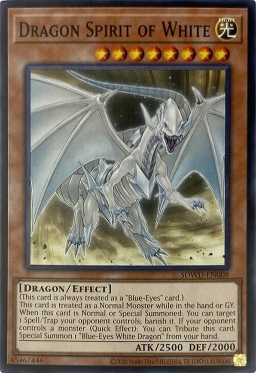 Image for Dragon Spirit of White (Unlimited Misprint) (SDWD-EN008) (SDWD) - YuGiOh