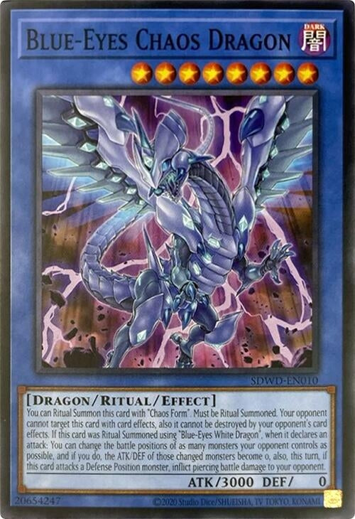 Image for Blue-Eyes Chaos Dragon (Unlimited Misprint) (SDWD-EN010) (SDWD) - YuGiOh