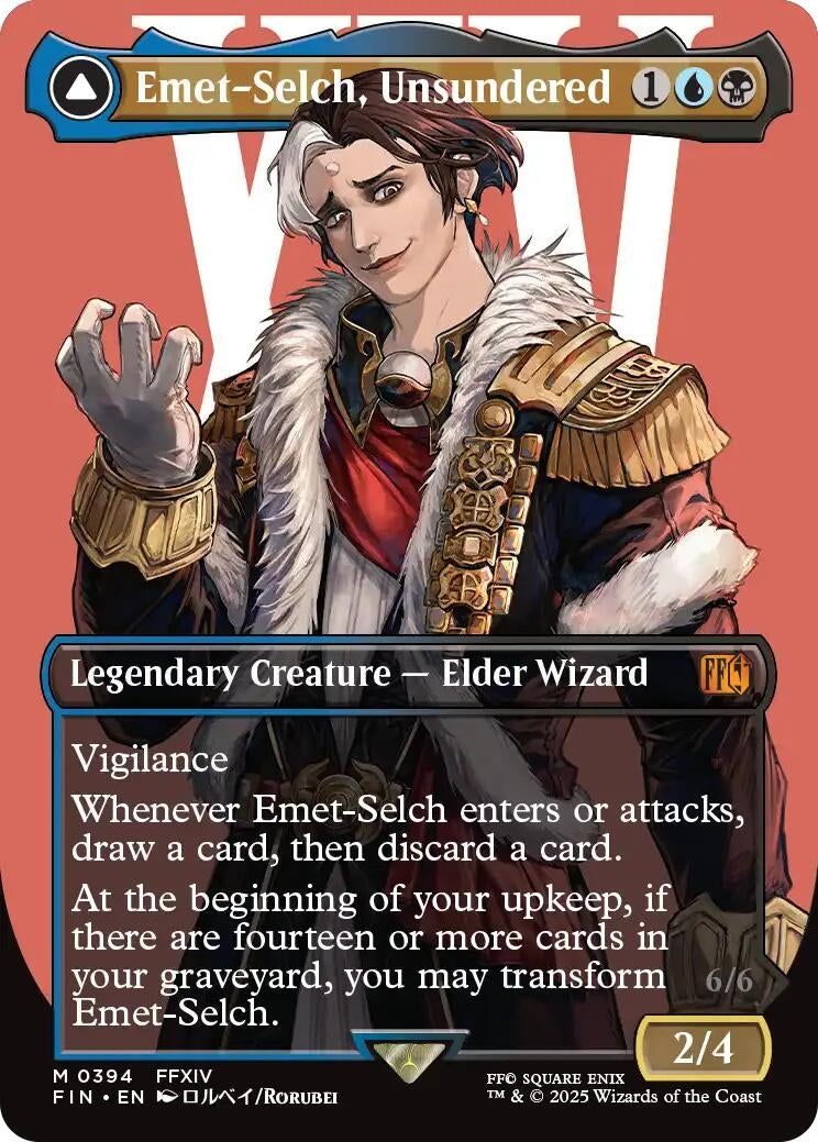 Image for Emet-Selch, Unsundered (Borderless) (394) (FINAL FANTASY) - Magic: The Gathering