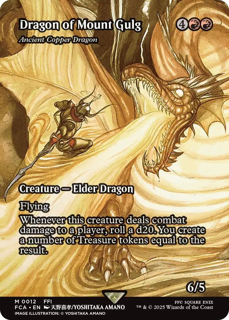 Image for Dragon of Mount Gulg - Ancient Copper Dragon (Showcase) (12) (FINAL FANTASY: Through the Ages) - Magic: The Gathering