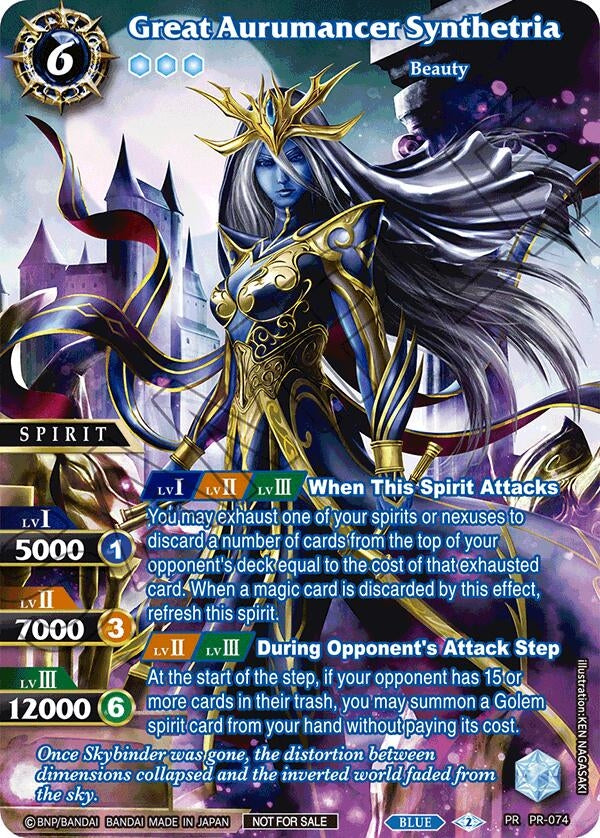 Image for Great Aurumancer Synthetria (Textured) (PR-074) (Battle Spirits Saga Promo Cards) - Battle Spirits Saga
