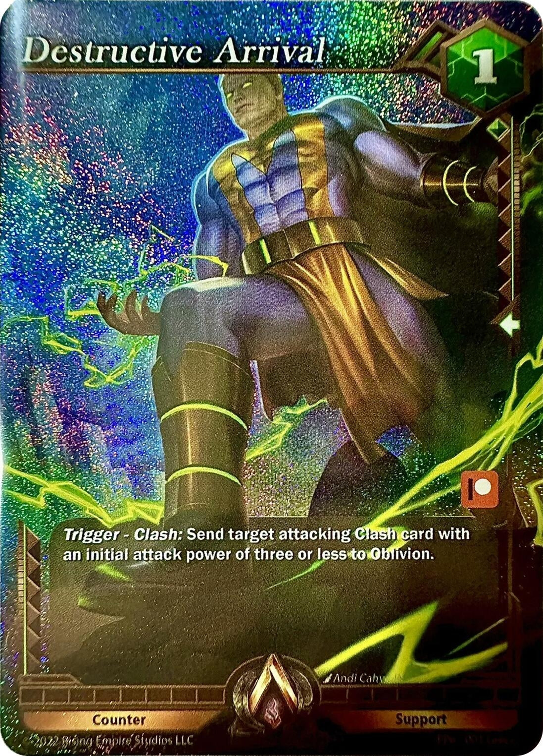 Image for Destructive Arrival (Patreon Promo) (PP6-001) (Alpha Clash Promo Cards) - Alpha Clash