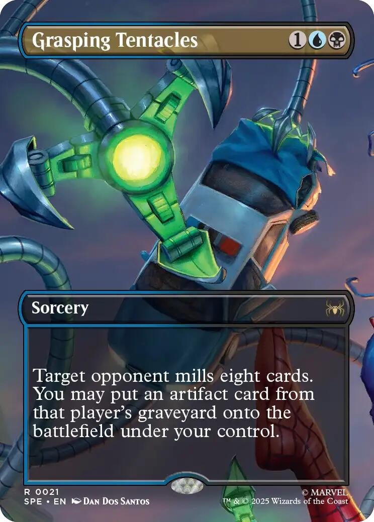 Image for Grasping Tentacles (Borderless) (21) (Marvel's Spider-Man: Eternal-Legal) - Magic: The Gathering