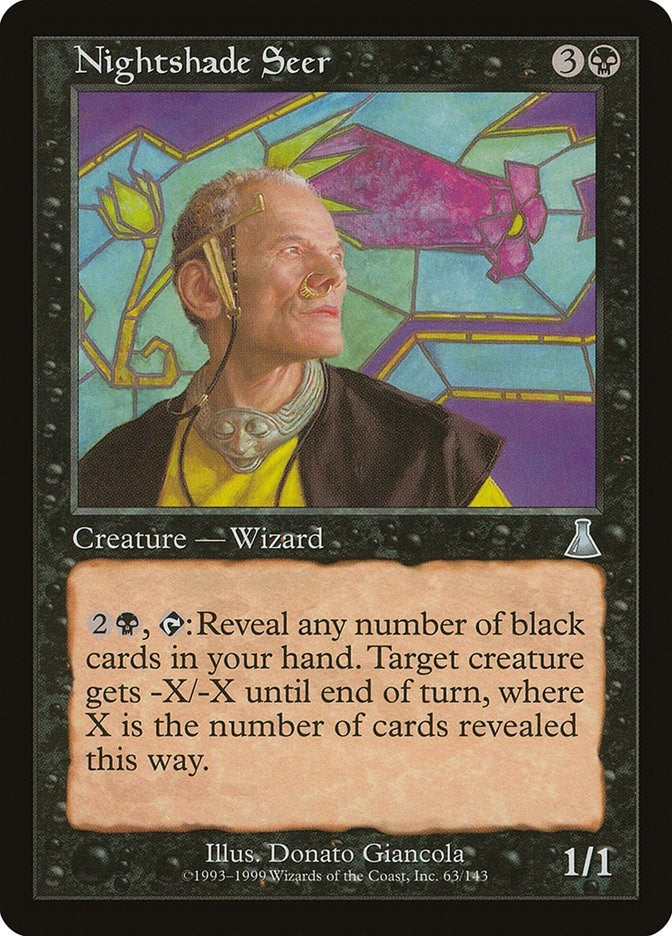 Image for Nightshade Seer (63) (Urza's Destiny) - Magic: The Gathering