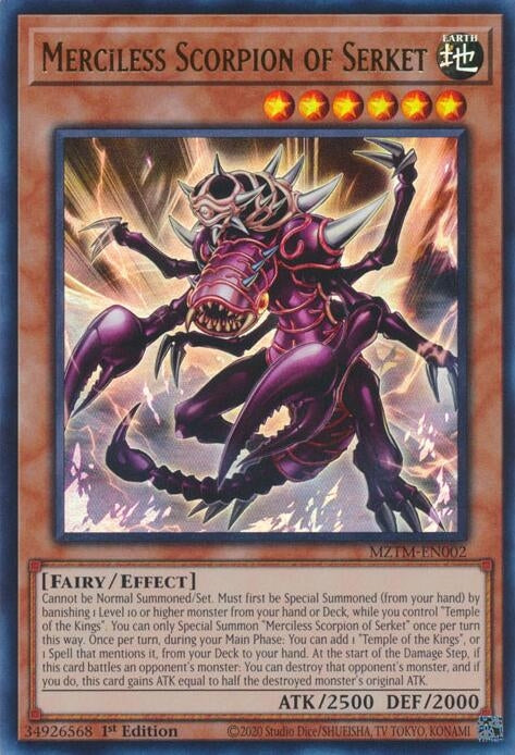 Image for Merciless Scorpion of Serket (MZTM-EN002) (MZTM) - YuGiOh