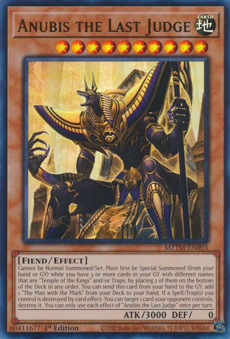 Image for Anubis the Last Judge (MZTM-EN003) (MZTM) - YuGiOh