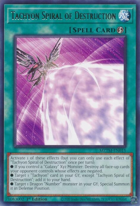 Image for Tachyon Spiral of Destruction (MZTM-EN015) (MZTM) - YuGiOh