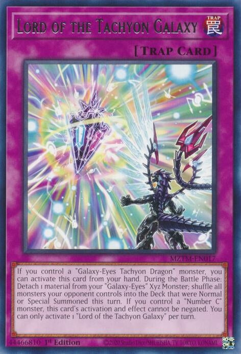 Image for Lord of the Tachyon Galaxy (MZTM-EN017) (MZTM) - YuGiOh
