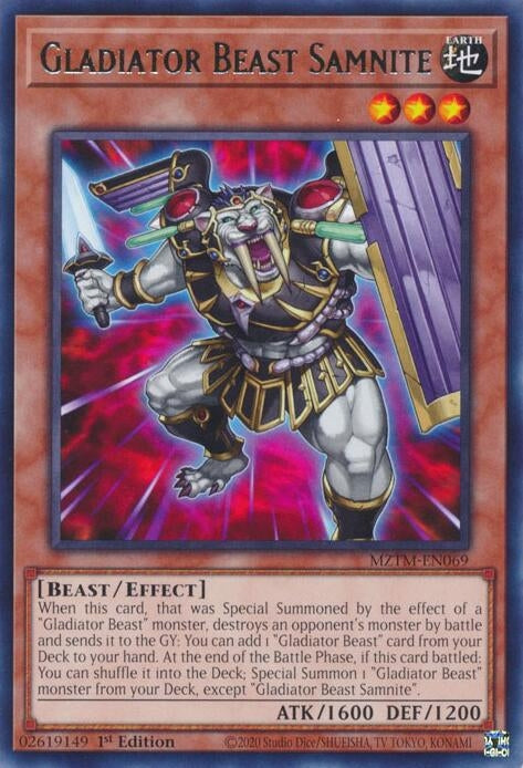 Image for Gladiator Beast Samnite (MZTM-EN069) (MZTM) - YuGiOh