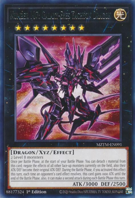 Image for Number 107: Galaxy-Eyes Tachyon Dragon (MZTM-EN091) (MZTM) - YuGiOh