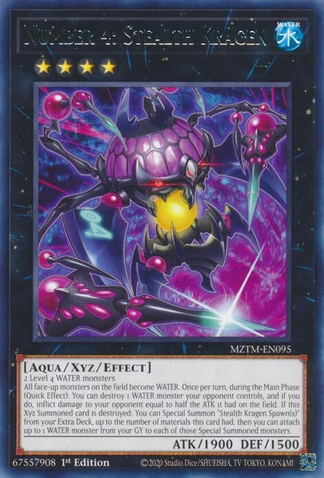 Image for Number 4: Stealth Kragen (MZTM-EN095) (MZTM) - YuGiOh