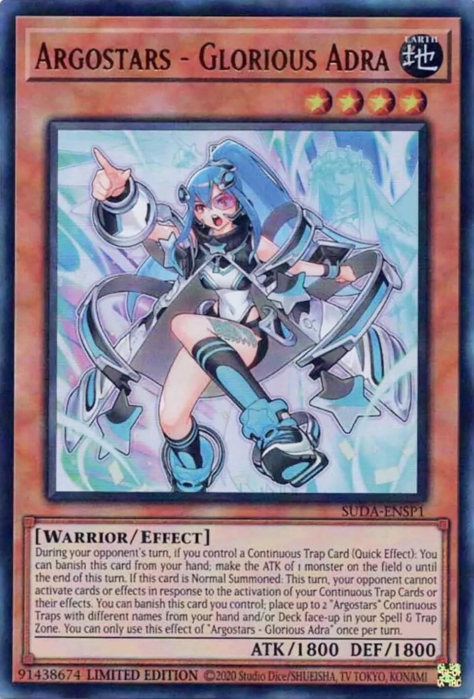 Image for Argostars - Glorious Adra (SUDA-ENSP1) (SUDA-ENSP1) (SUDA) - YuGiOh