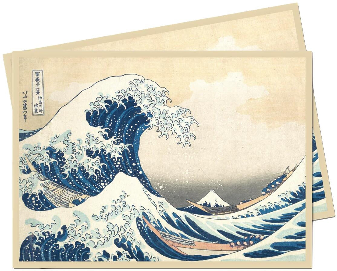 Image for Ultra Pro: Fine Art APEX Deck Protector Sleeves - The Great Wave Off Kanagawa (105-pack) - Card Sleeves