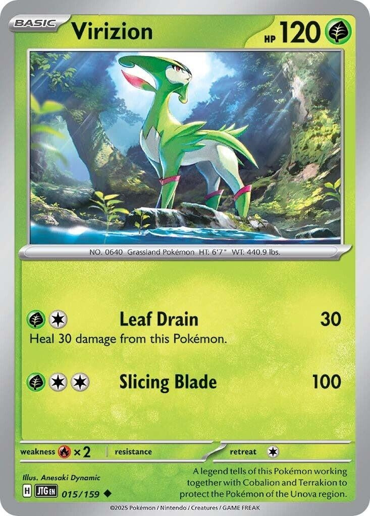 Image for Virizion (015/159) (JTG) - Pokemon