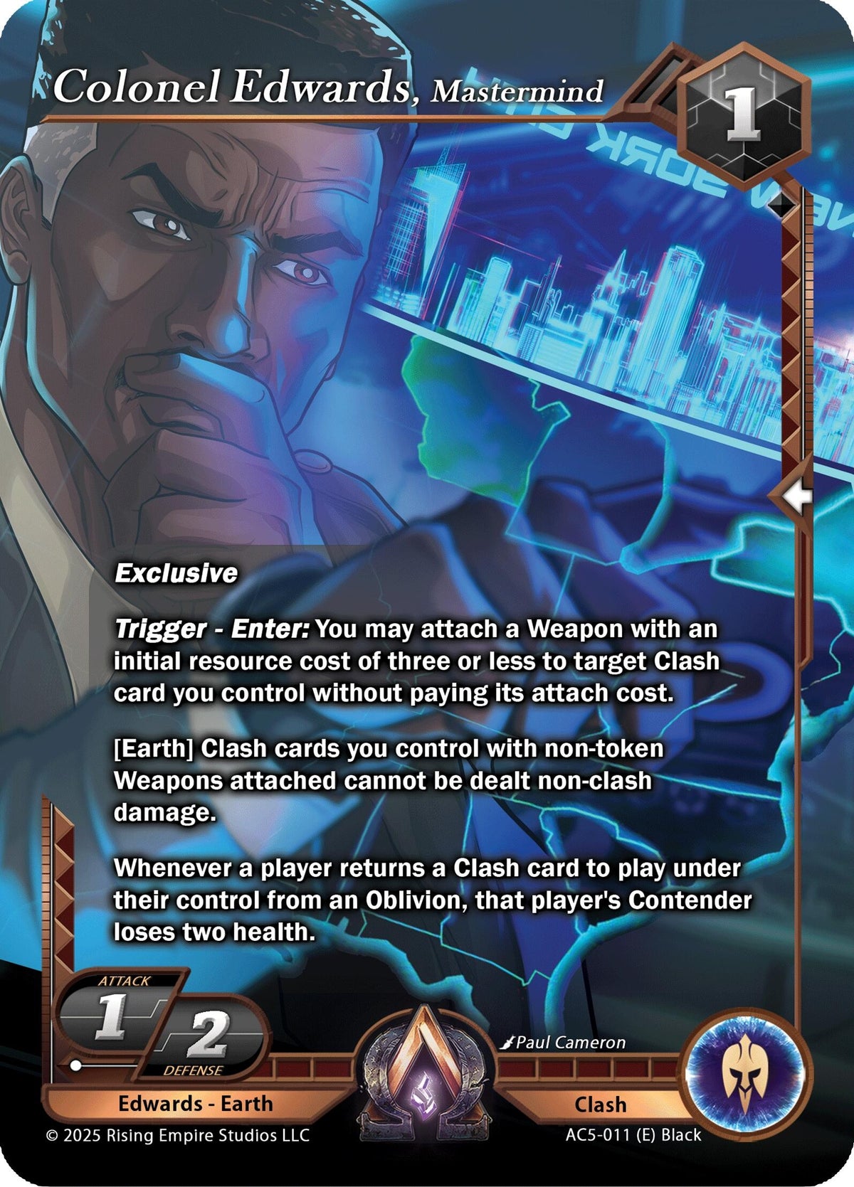 Image for Colonel Edwards, Mastermind (AC5-011) (Equilibrium) - Alpha Clash
