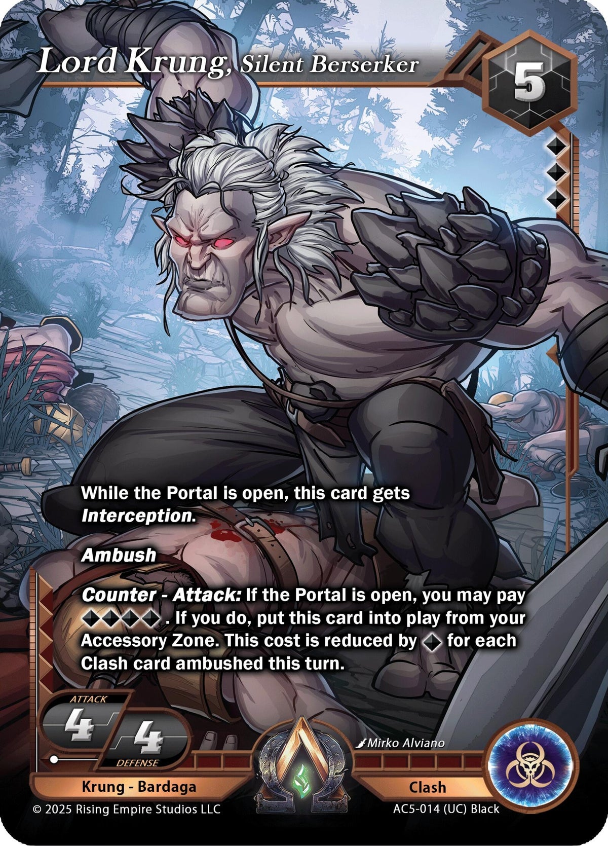 Image for Lord Krung, Silent Berserker (AC5-014) (Equilibrium) - Alpha Clash