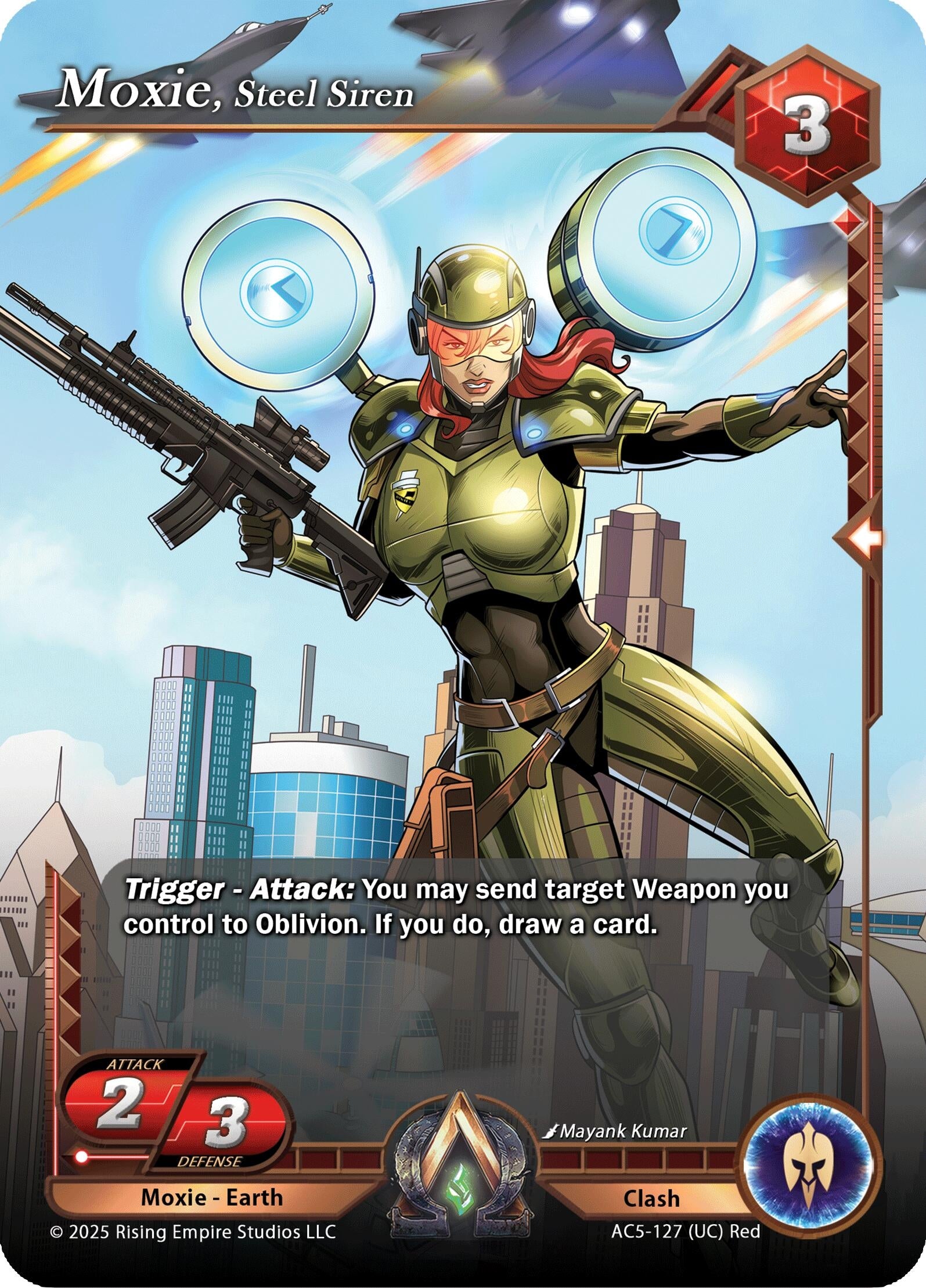Image for Moxie, Steel Siren (AC5-127) (Equilibrium) - Alpha Clash