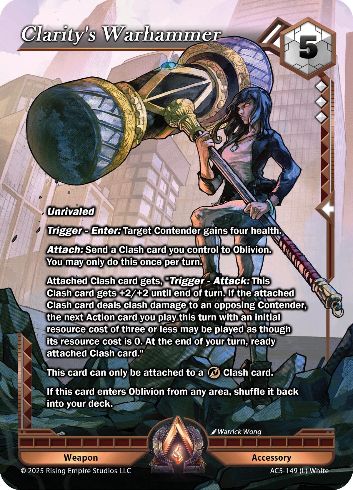 Image for Clarity's Warhammer (AC5-149) (Equilibrium) - Alpha Clash