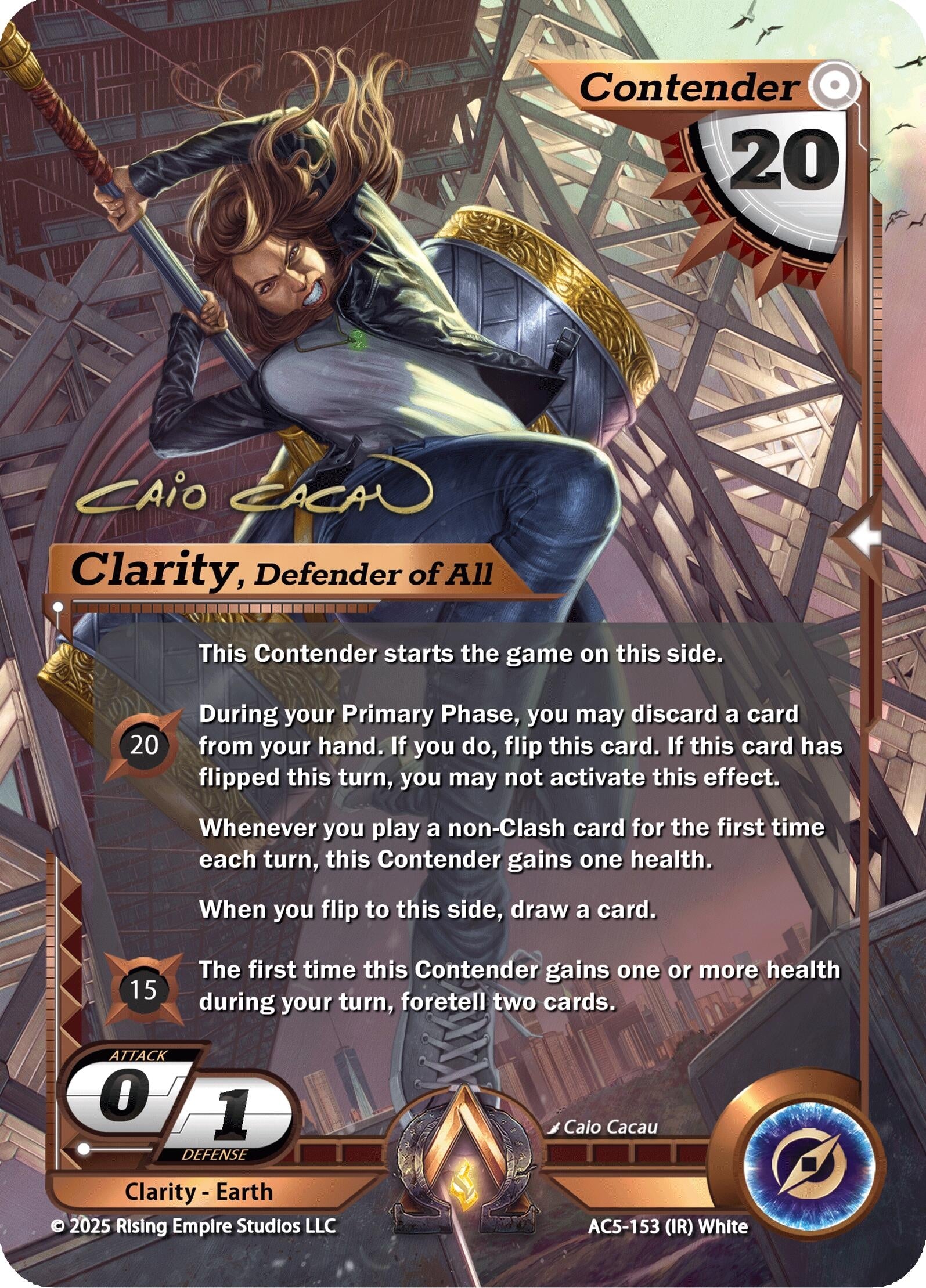 Image for Clarity, Defender of All (Iconic Rare) (AC5-153) (Equilibrium) - Alpha Clash