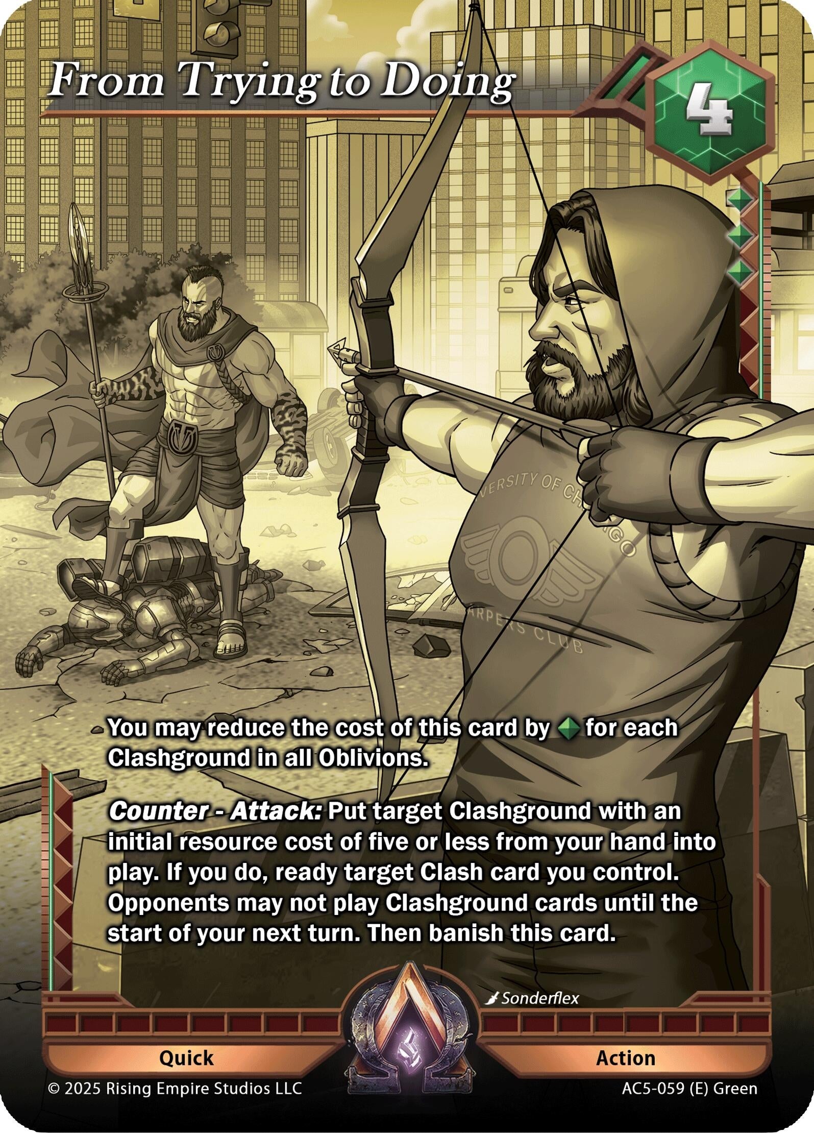 Image for From Trying to Doing (Gold Chase) (AC5-059) (Equilibrium) - Alpha Clash