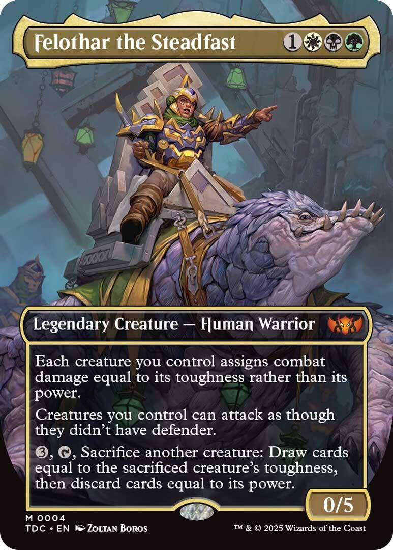 Image for Felothar the Steadfast (Borderless) (4) (Tarkir: Dragonstorm) - Magic: The Gathering