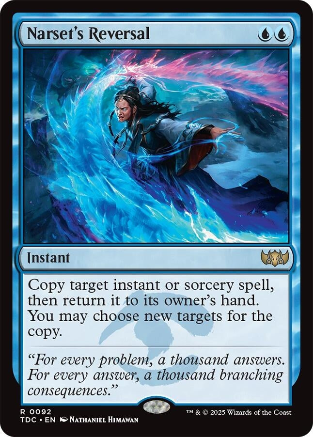 Image for Narset's Reversal (92) (Tarkir: Dragonstorm) - Magic: The Gathering