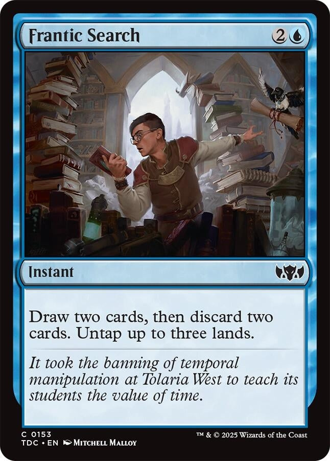 Image for Frantic Search (153) (Tarkir: Dragonstorm) - Magic: The Gathering