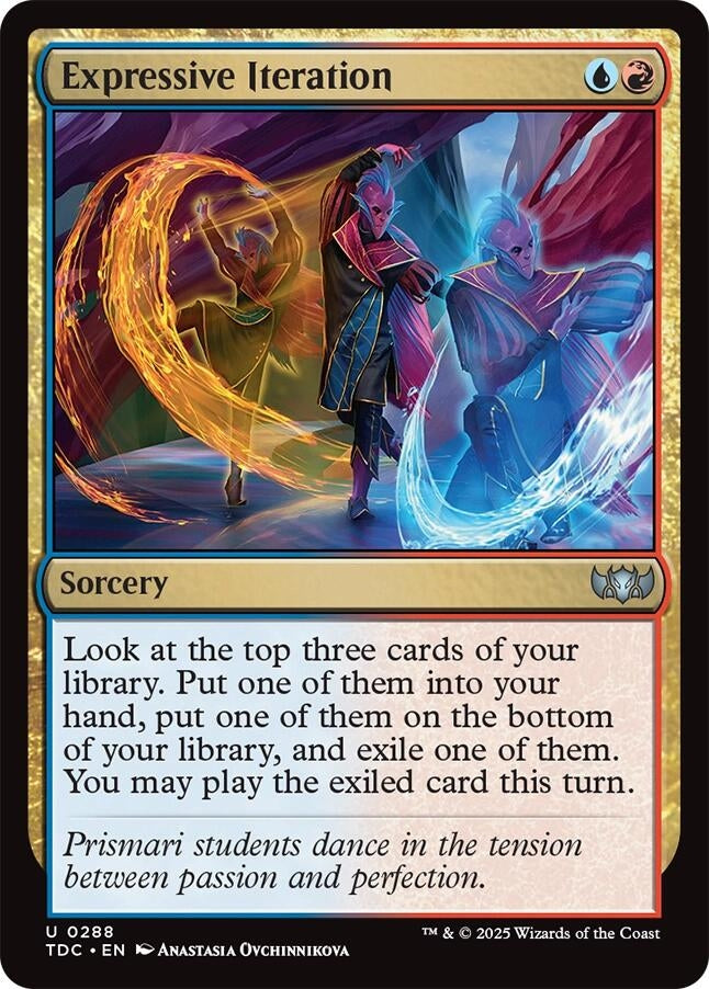 Image for Expressive Iteration (288) (Tarkir: Dragonstorm) - Magic: The Gathering
