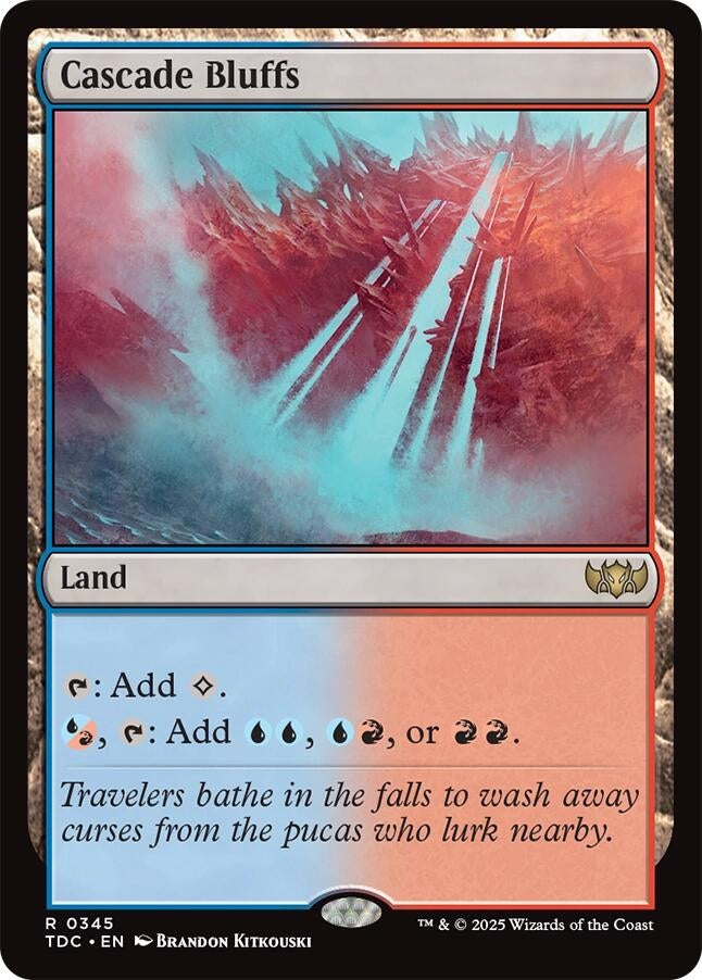 Image for Cascade Bluffs (345) (Tarkir: Dragonstorm) - Magic: The Gathering