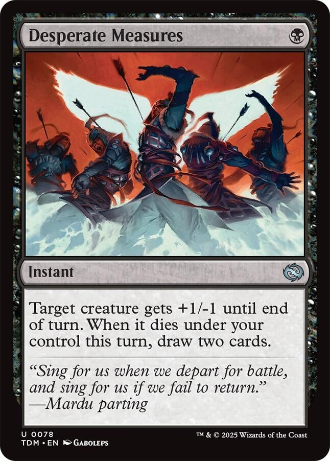 Image for Desperate Measures (78) (Tarkir: Dragonstorm) - Magic: The Gathering