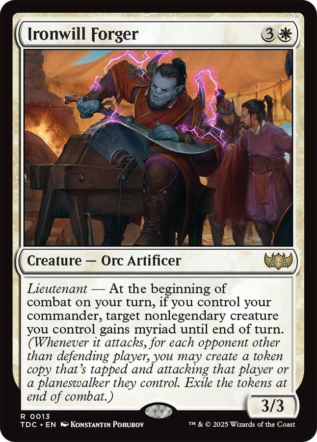 Image for Ironwill Forger (13) (Tarkir: Dragonstorm) - Magic: The Gathering