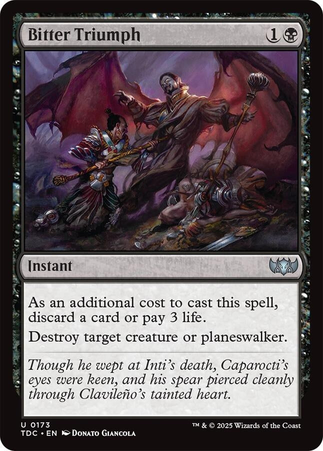 Image for Bitter Triumph (173) (Tarkir: Dragonstorm) - Magic: The Gathering