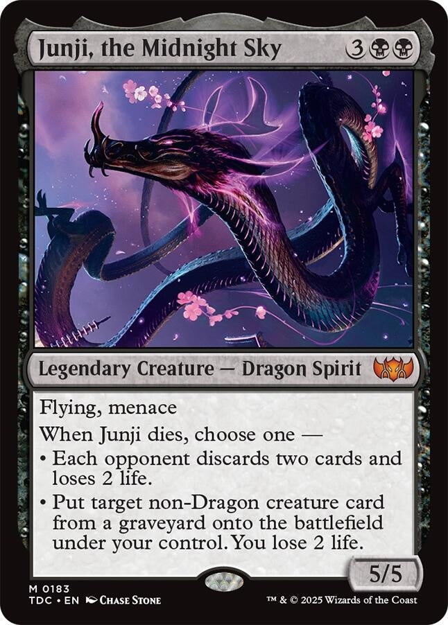 Image for Junji, the Midnight Sky (183) (Tarkir: Dragonstorm) - Magic: The Gathering