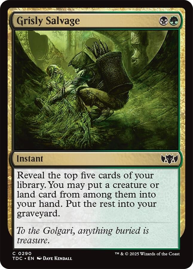 Image for Grisly Salvage (290) (Tarkir: Dragonstorm) - Magic: The Gathering