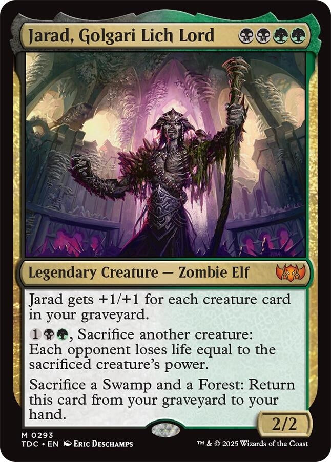 Image for Jarad, Golgari Lich Lord (293) (Tarkir: Dragonstorm) - Magic: The Gathering