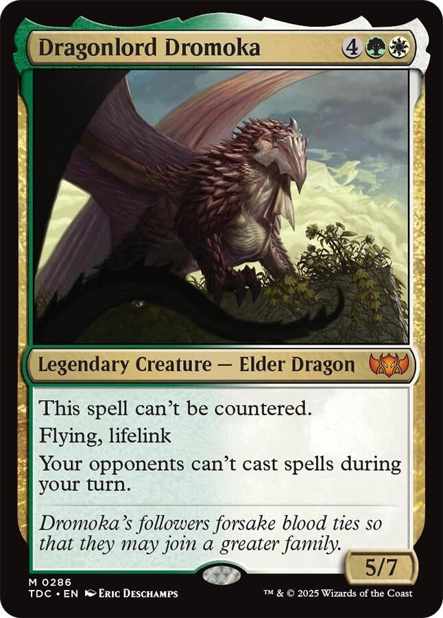 Image for Dragonlord Dromoka (286) (Tarkir: Dragonstorm) - Magic: The Gathering