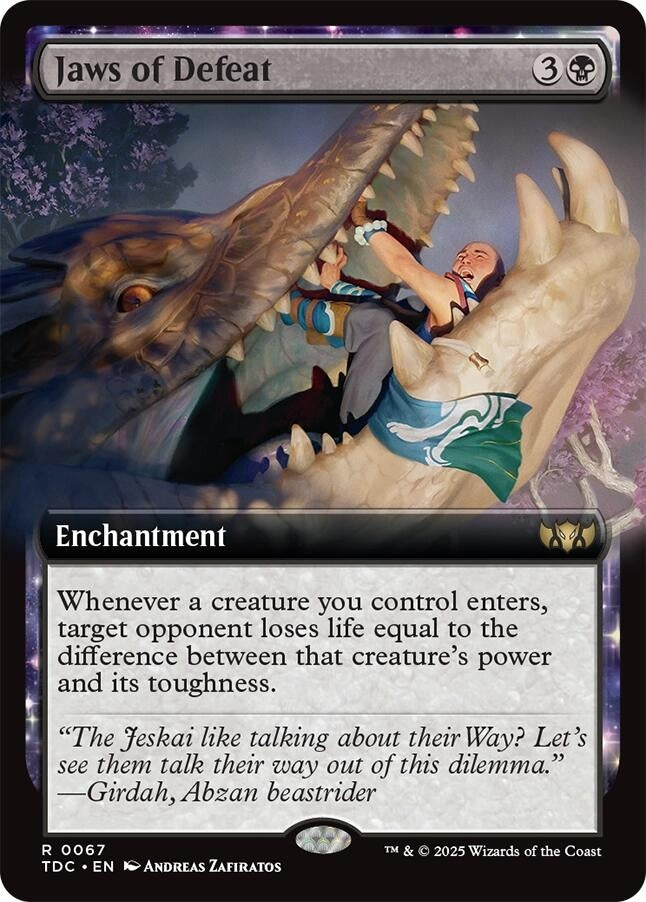 Image for Jaws of Defeat (Extended Art) (67) (Tarkir: Dragonstorm) - Magic: The Gathering