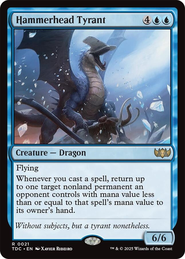 Image for Hammerhead Tyrant (21) (Tarkir: Dragonstorm) - Magic: The Gathering
