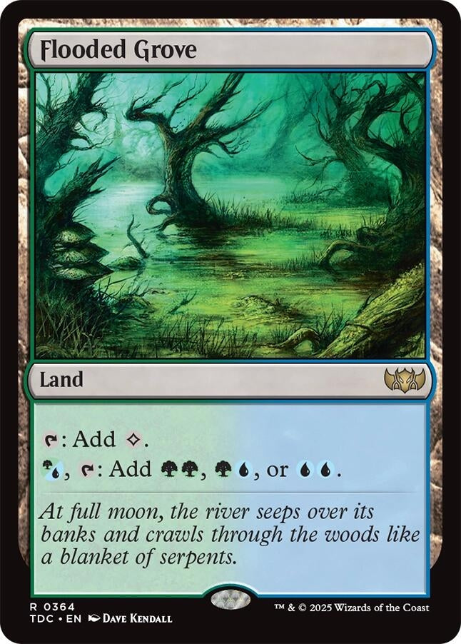 Image for Flooded Grove (364) (Tarkir: Dragonstorm) - Magic: The Gathering