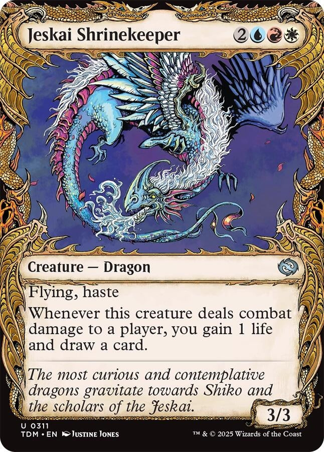 Image for Jeskai Shrinekeeper (Showcase) (311) (Tarkir: Dragonstorm) - Magic: The Gathering