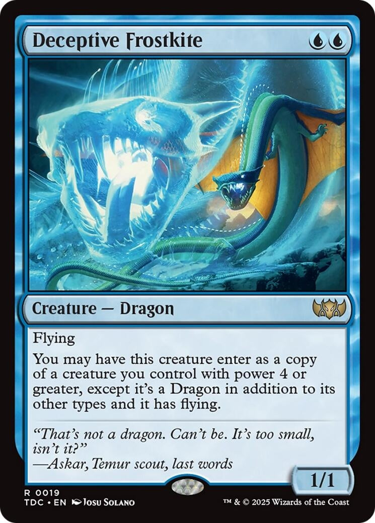 Image for Deceptive Frostkite (19) (Tarkir: Dragonstorm) - Magic: The Gathering
