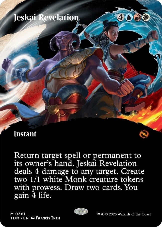 Image for Jeskai Revelation (Borderless) (361) (Tarkir: Dragonstorm) - Magic: The Gathering
