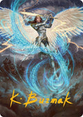 Image for Elspeth, Storm Slayer Art Card (49/54) (Gold-Stamped Signature) (49) (Tarkir: Dragonstorm) - Magic: The Gathering