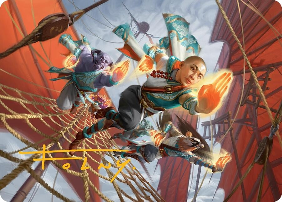 Image for Aligned Heart Art Card (52/54) (Gold-Stamped Signature) (52) (Tarkir: Dragonstorm) - Magic: The Gathering