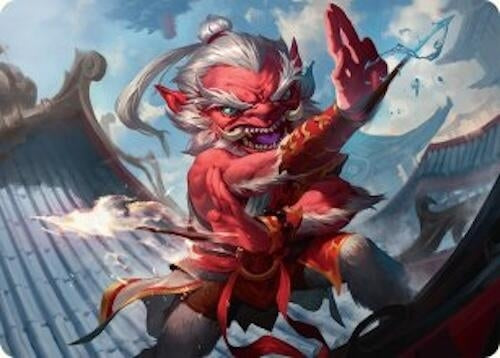 Image for Devoted Duelist Art Card (15/54) (15) (Tarkir: Dragonstorm) - Magic: The Gathering