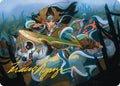 Image for Eshki Dragonclaw Art Card (23/54) (Gold-Stamped Signature) (23) (Tarkir: Dragonstorm) - Magic: The Gathering