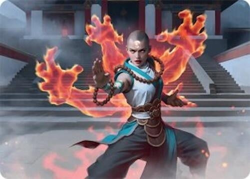 Image for Flamehold Grappler Art Card (24/54) (24) (Tarkir: Dragonstorm) - Magic: The Gathering
