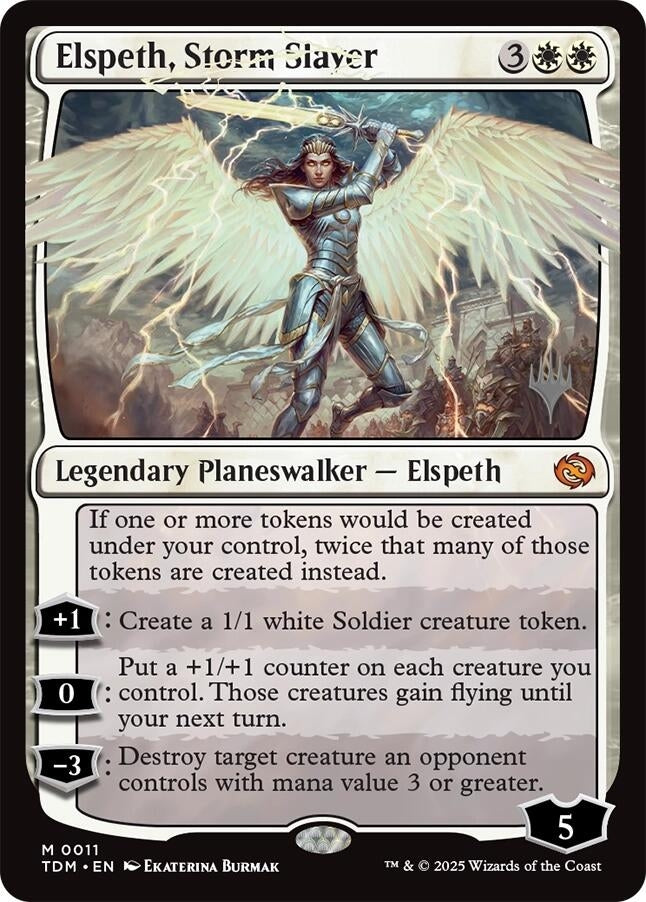 Image for Elspeth, Storm Slayer (11) (Tarkir: Dragonstorm) - Magic: The Gathering