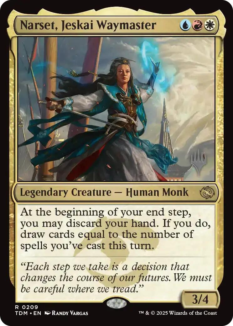 Image for Narset, Jeskai Waymaster (209) (Tarkir: Dragonstorm) - Magic: The Gathering